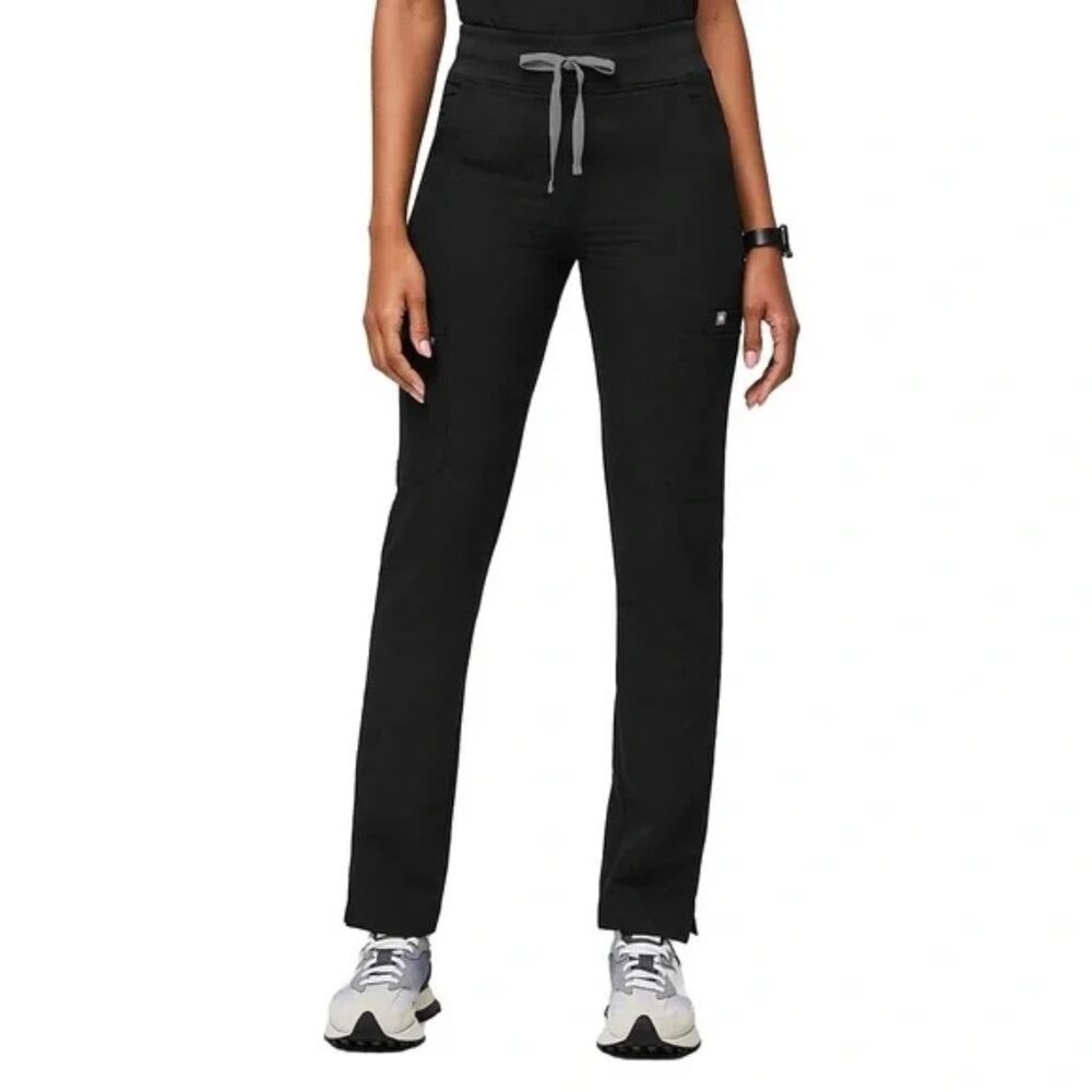 Figs Black Track Pants